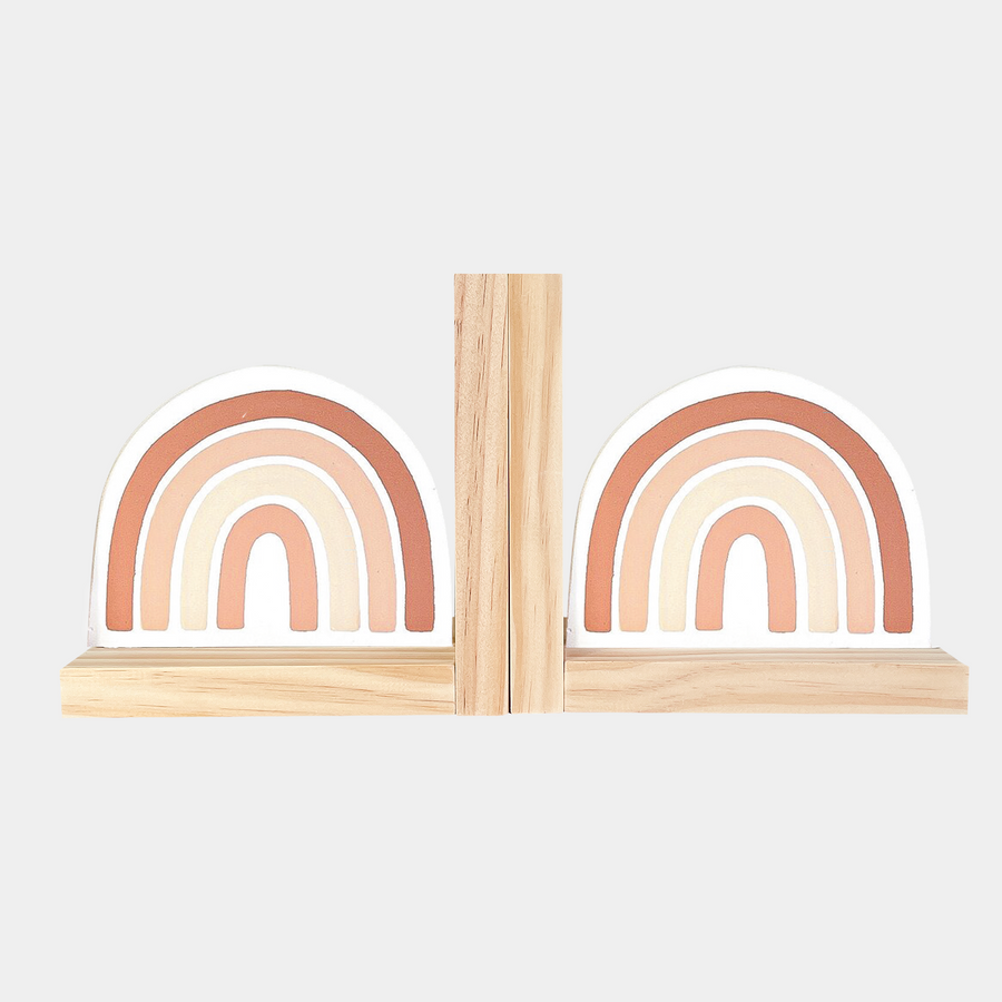 Blush Pink Rainbow Bookends