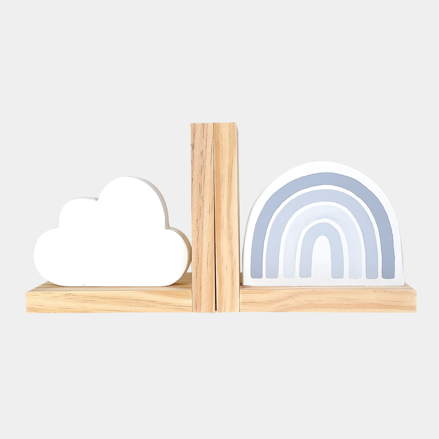 Baby Blue Rainbow & Cloud Bookends