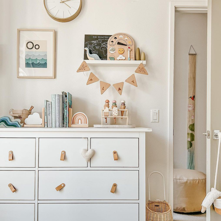 Blush Pink Rainbow & Cloud Bookends